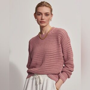 Varley Fox Knit Sweater - pink / woodrose - fits multi size